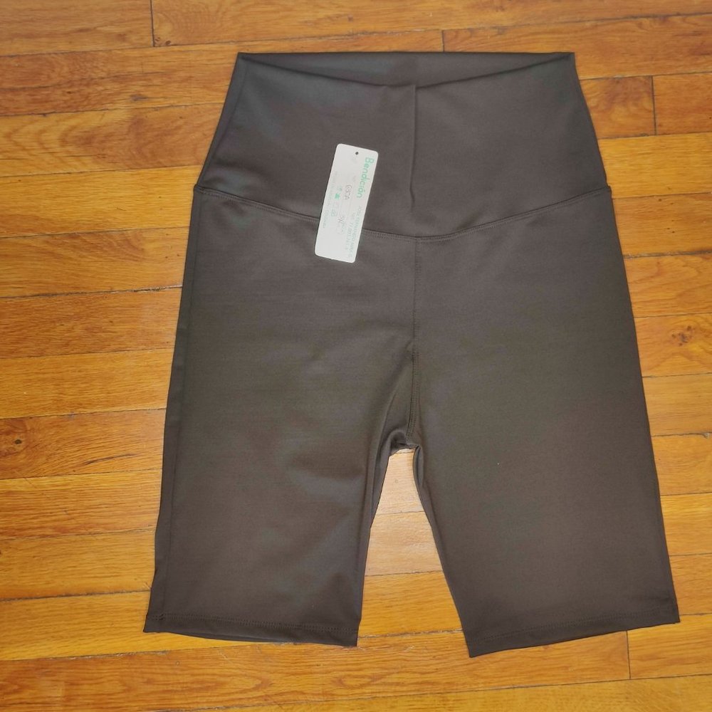 Women's Biker Short Size XL Black High Rise Gym Athletic